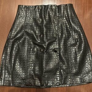 Black Zara skirt with double buttons on front. Size XS great condition